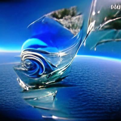 Blue Planet with Glass Winds