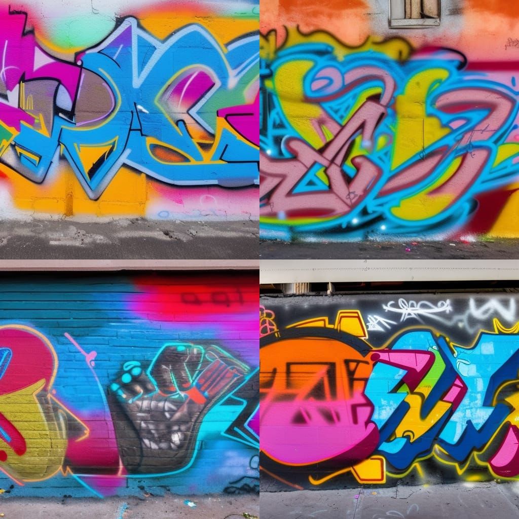 Colorful Street Graffiti in 8k