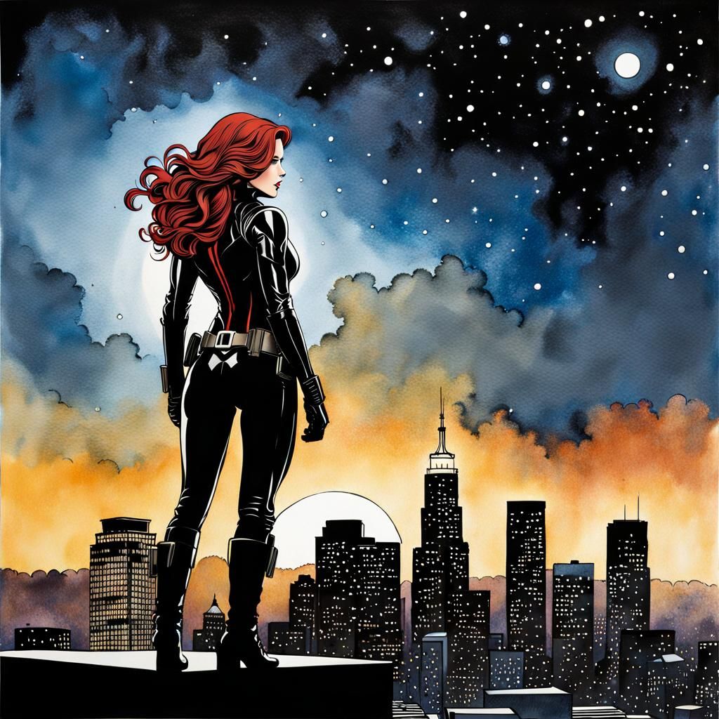 Heroes and Villains: Black Widow (Retro)