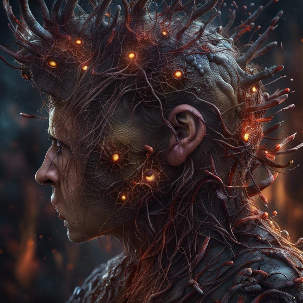 Bacterial Meningitis Patient in Detailed Matte Painting