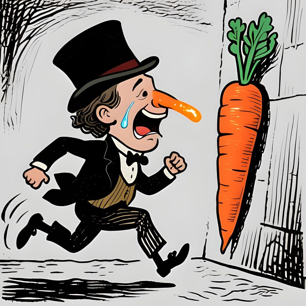 Surreal Character Running Through Walls in Expressive Style