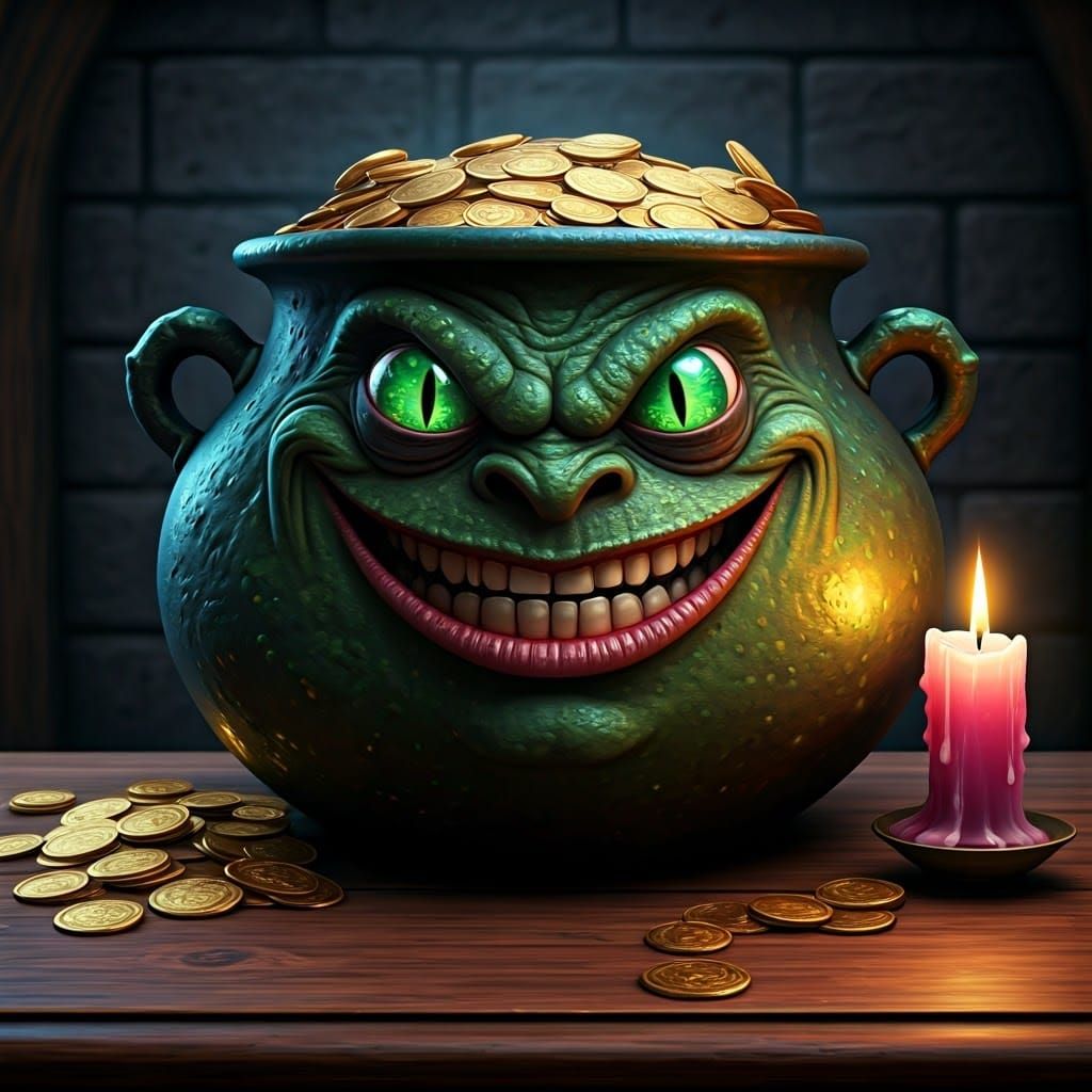 Epic Greed Monster in Dark Tavern