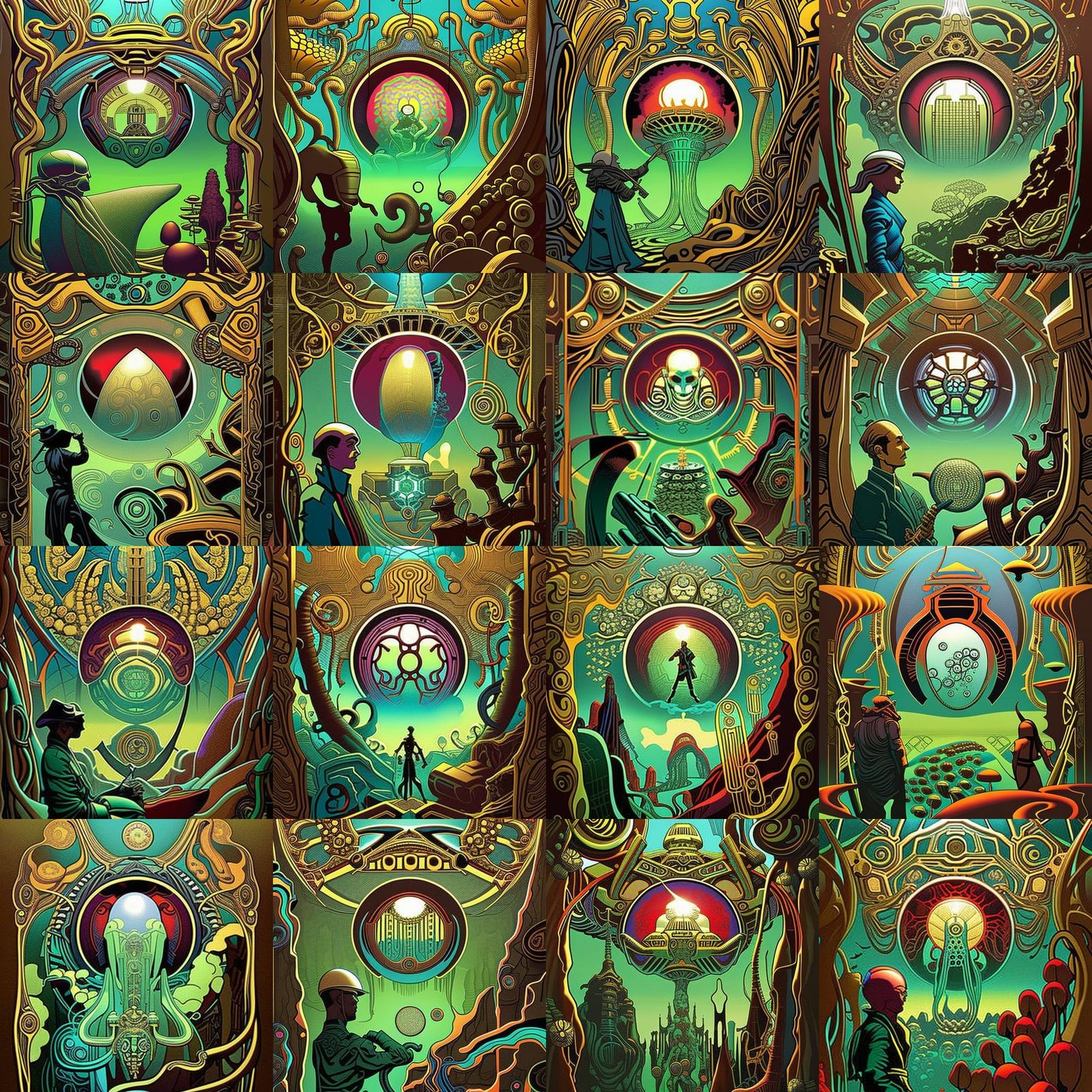 Biopunk Cassette Futurism in Pop Art Style