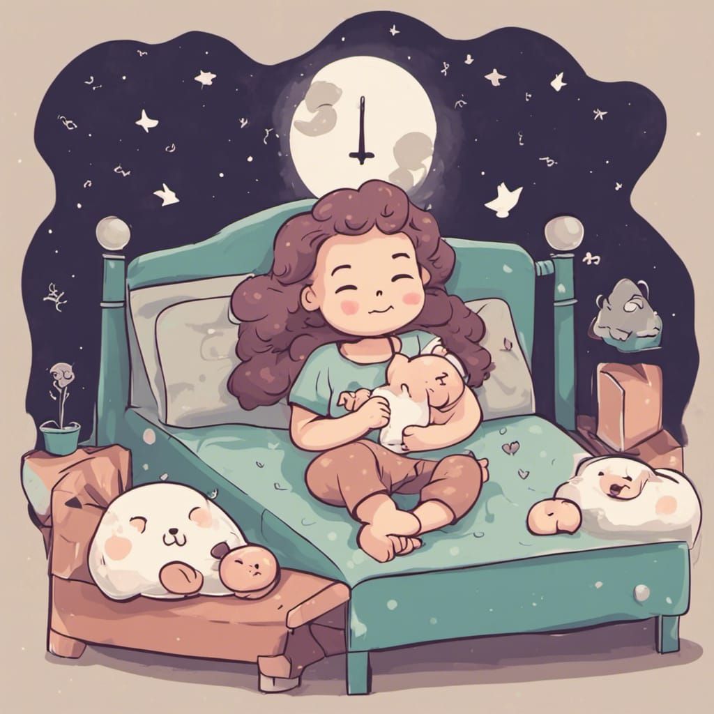 Cute and Restful Dreams of Good Night Sleep