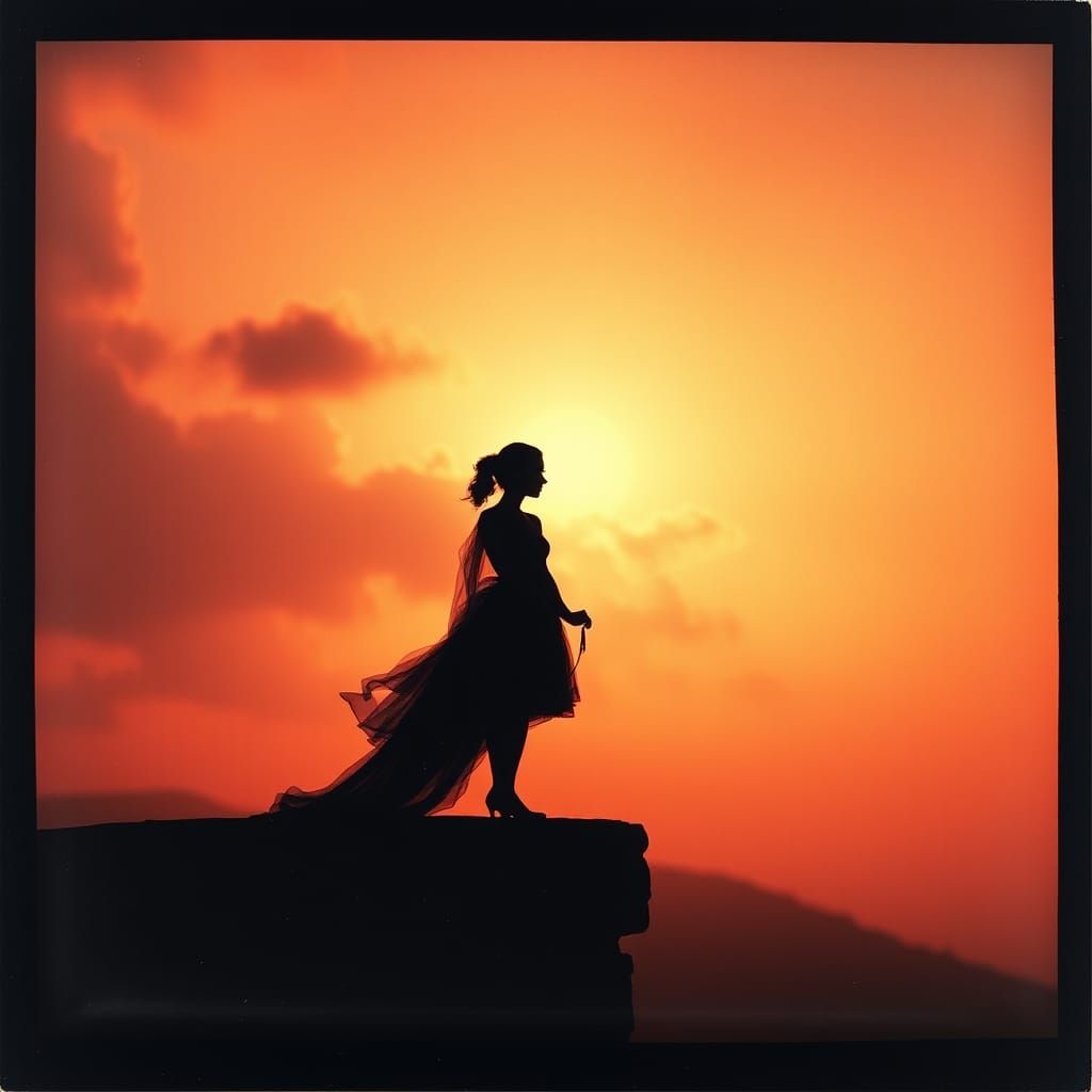 #129 silhouette polaroid