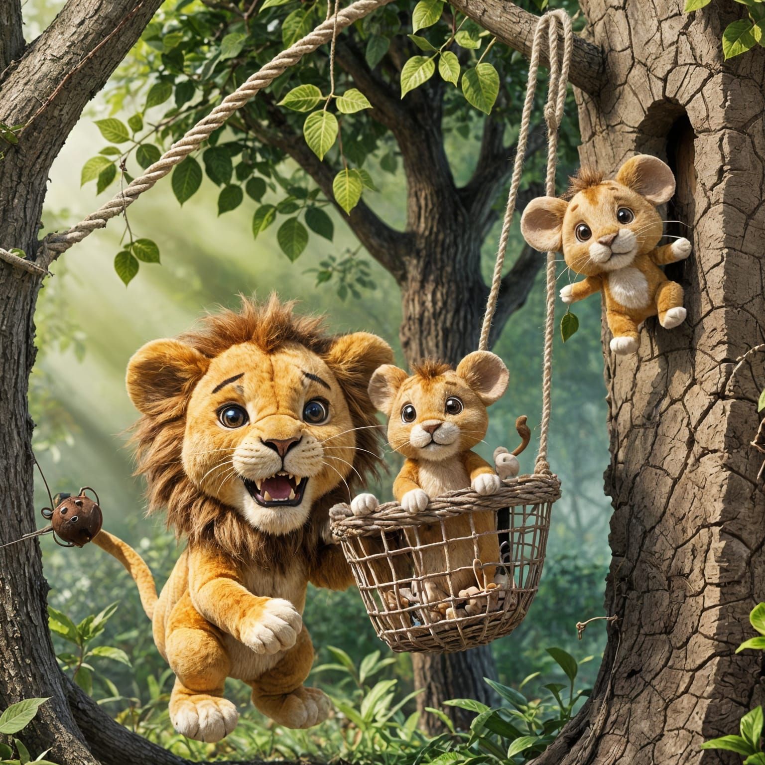 Plush Lion Rescue: A Toy Story Adventure