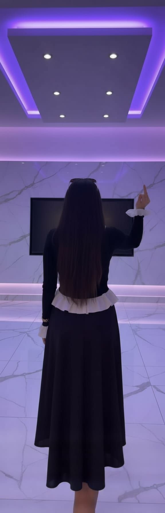 Man Showing Middle Finger Back View