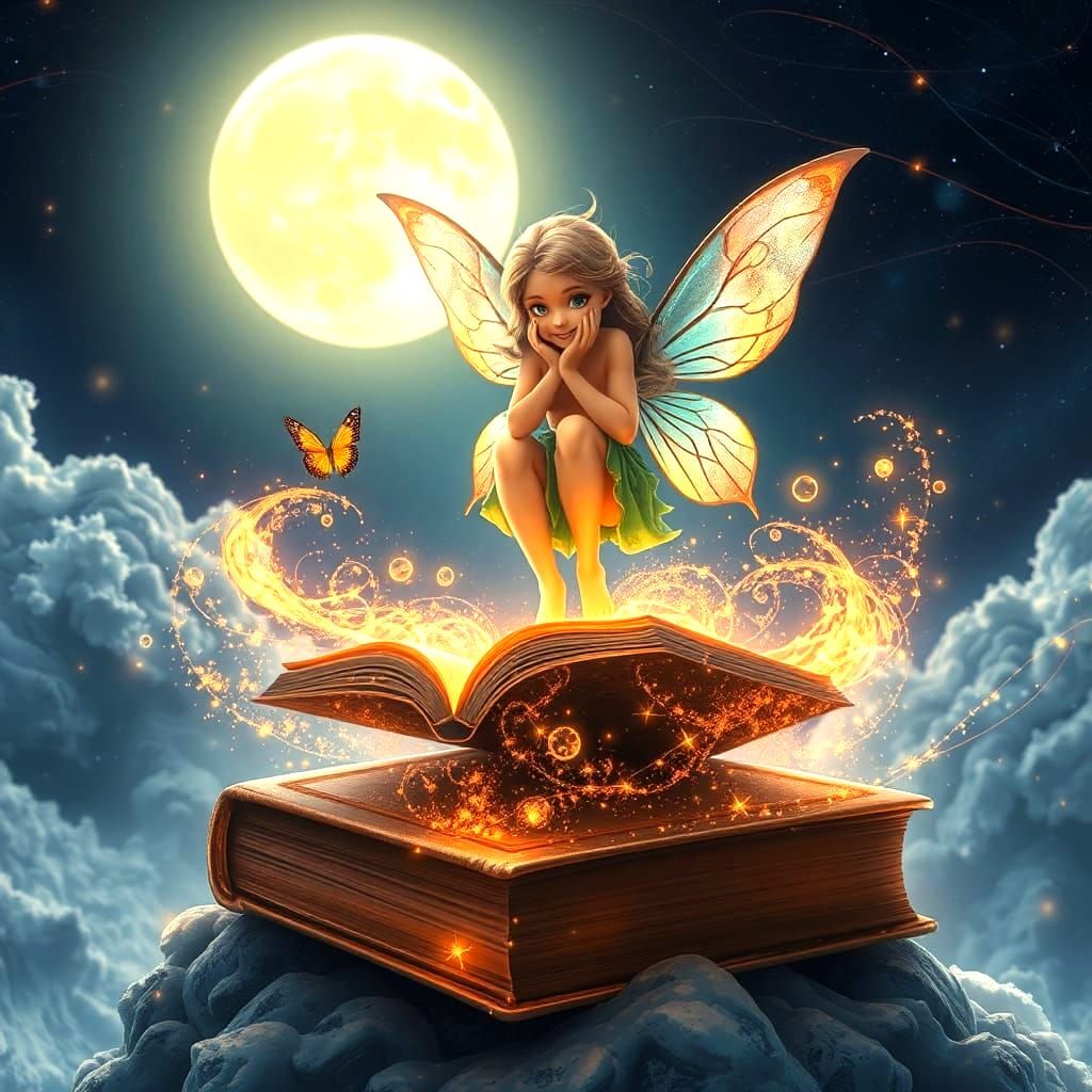 Magic Book Opens to Fairy Tale World