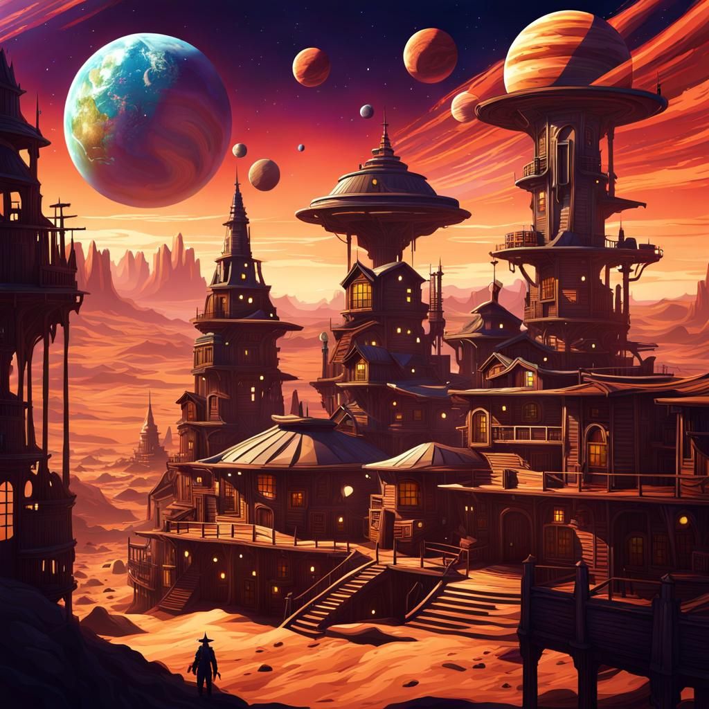 Western Town Outer Space