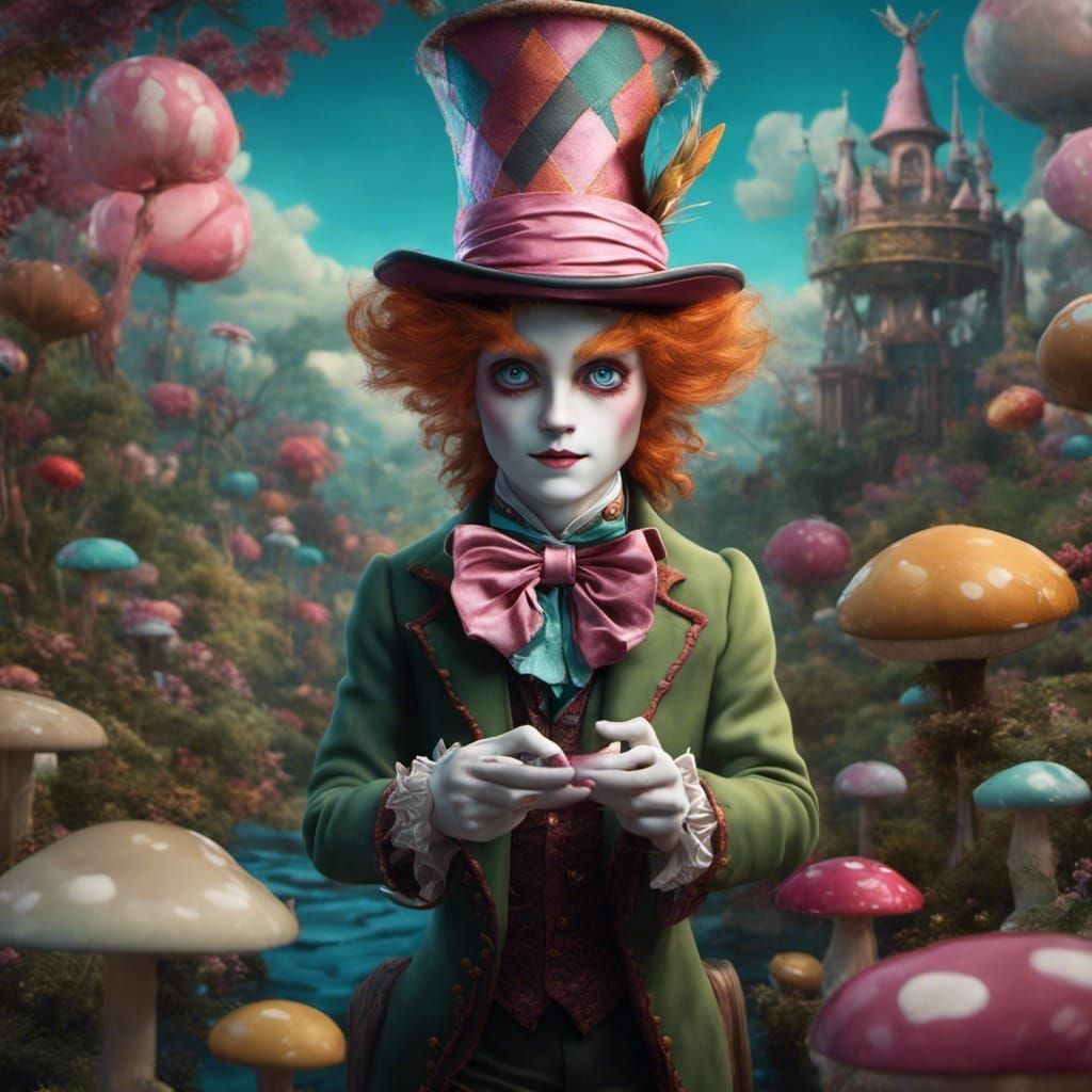 Mad Hatter in Dreamlike Wonderlandcore Art