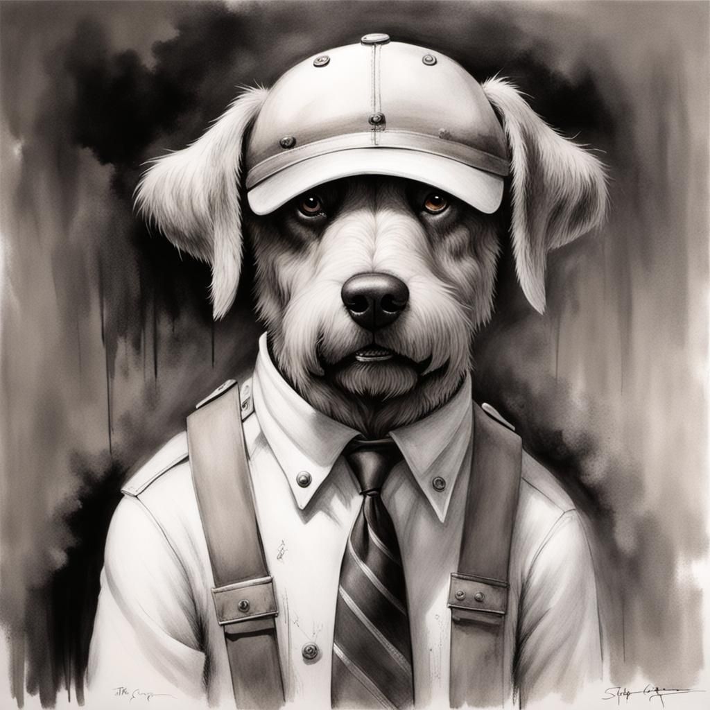 McGruff the Crime Dog in Gammell's Style