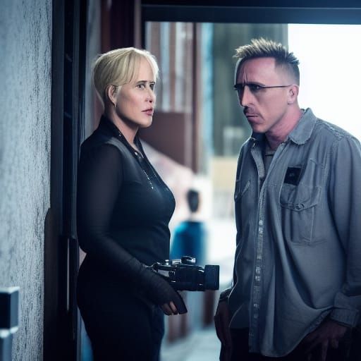 Patricia Arquette and Tim Roth in Action Movie