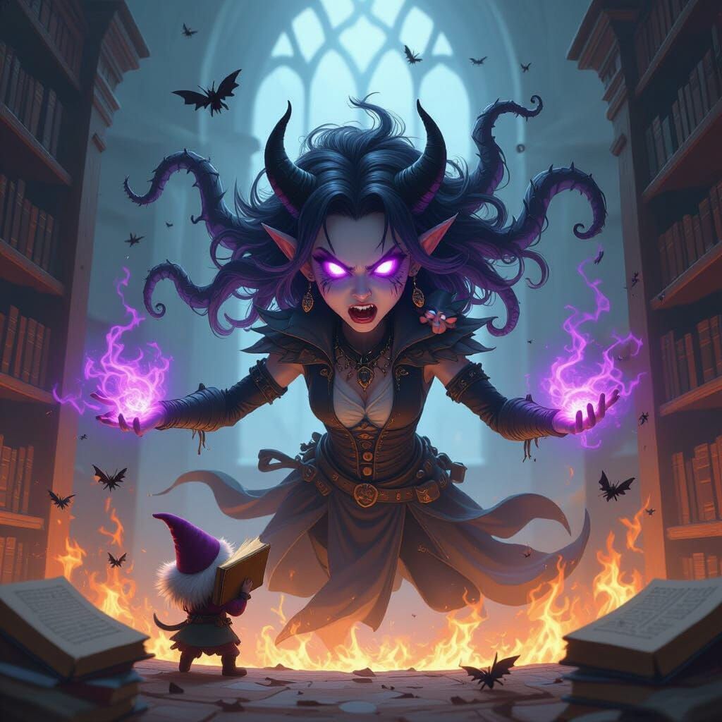 Enraged Void Demon in Shattrath Library