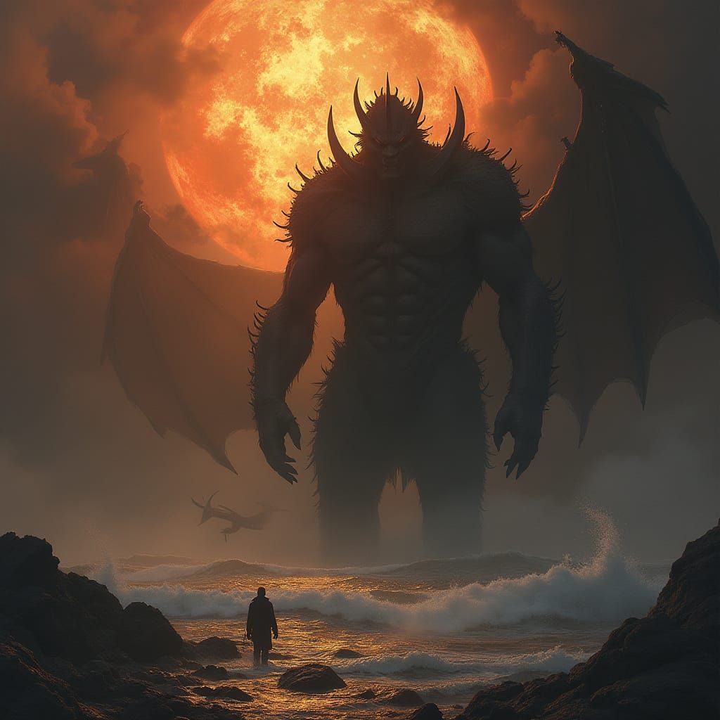 Apocalyptic Beast Ascends from the Abyss