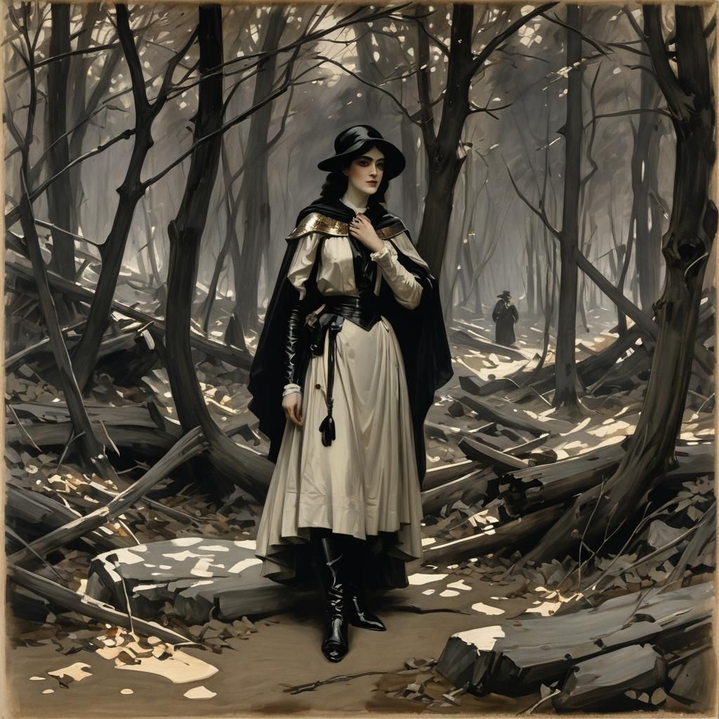 Grimdark Portrait in Classical Style