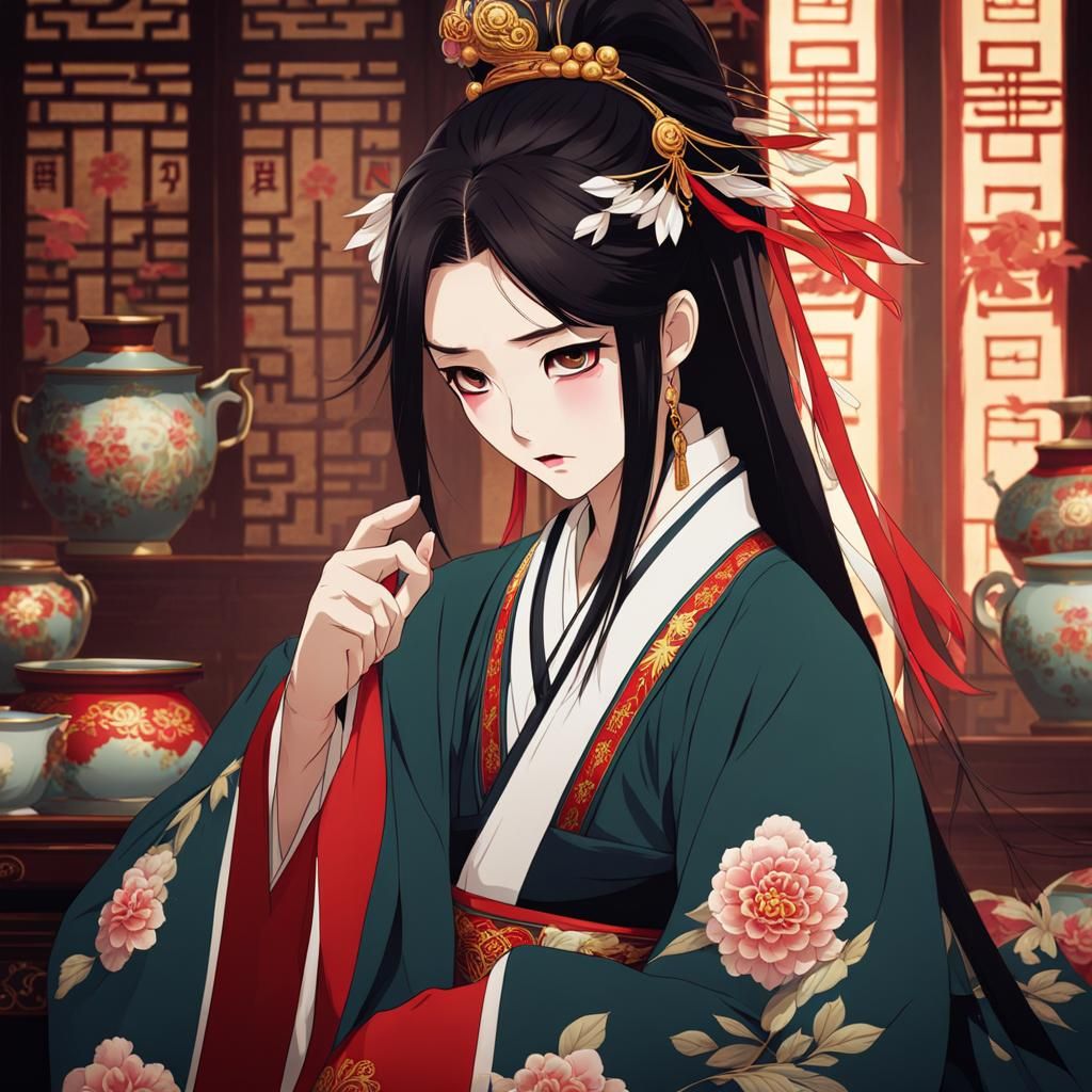 Tired Exorcist Character Inspired by Imperial China