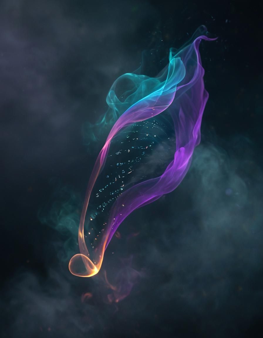 Ethereal Soul in Glowing Note: Cinematic Still