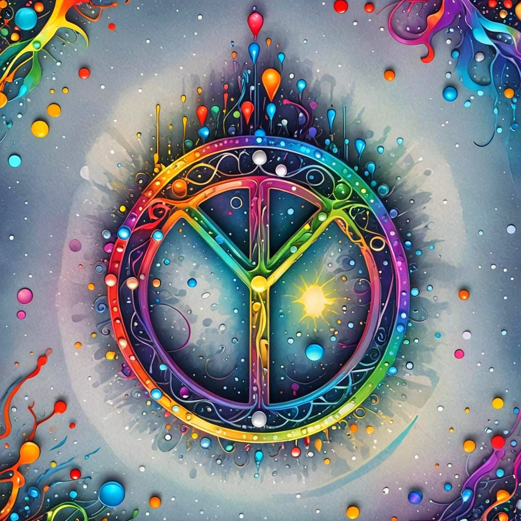 "Peace"-Zeichen verkehrt herum -> germanische nordische SCHU...