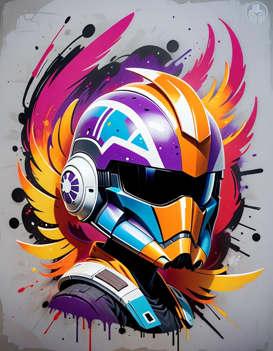 Sabine Wren Graffiti Art with Phoenix Symbol