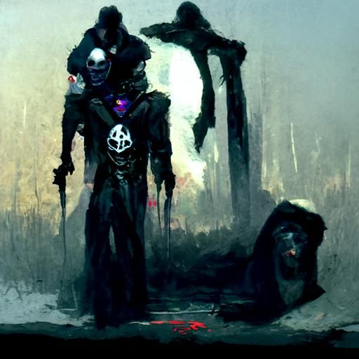 Sinister Bisexual Anarchy Skull in Void