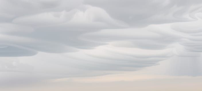 Ley Lines Connect Mountains Under Stormy Sunset