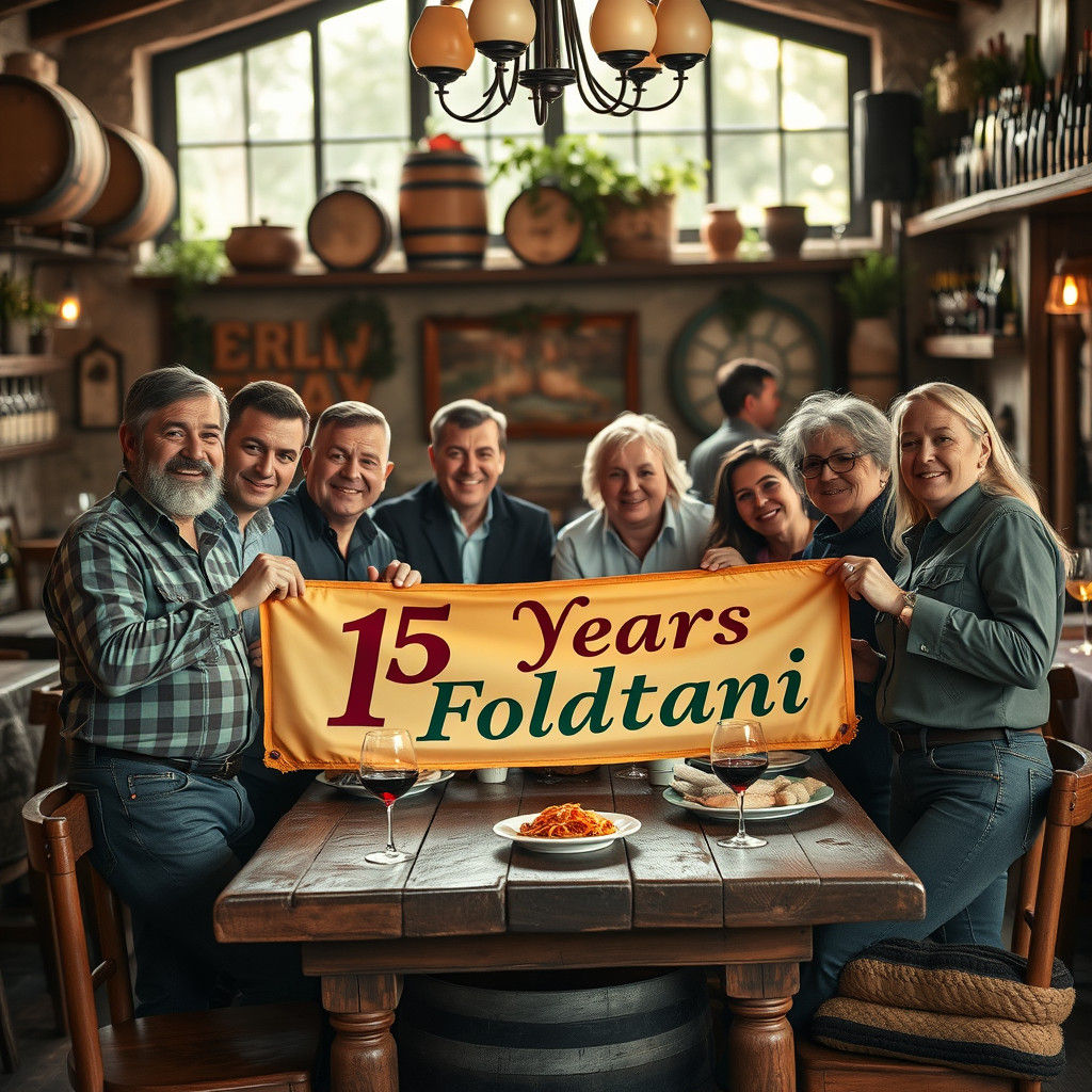 Italian Geologists Celebrate Anniversary in Trattoria