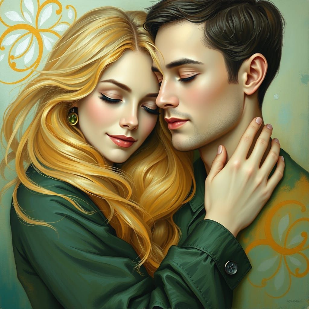 Enchanted Couple in Ethereal Harmony