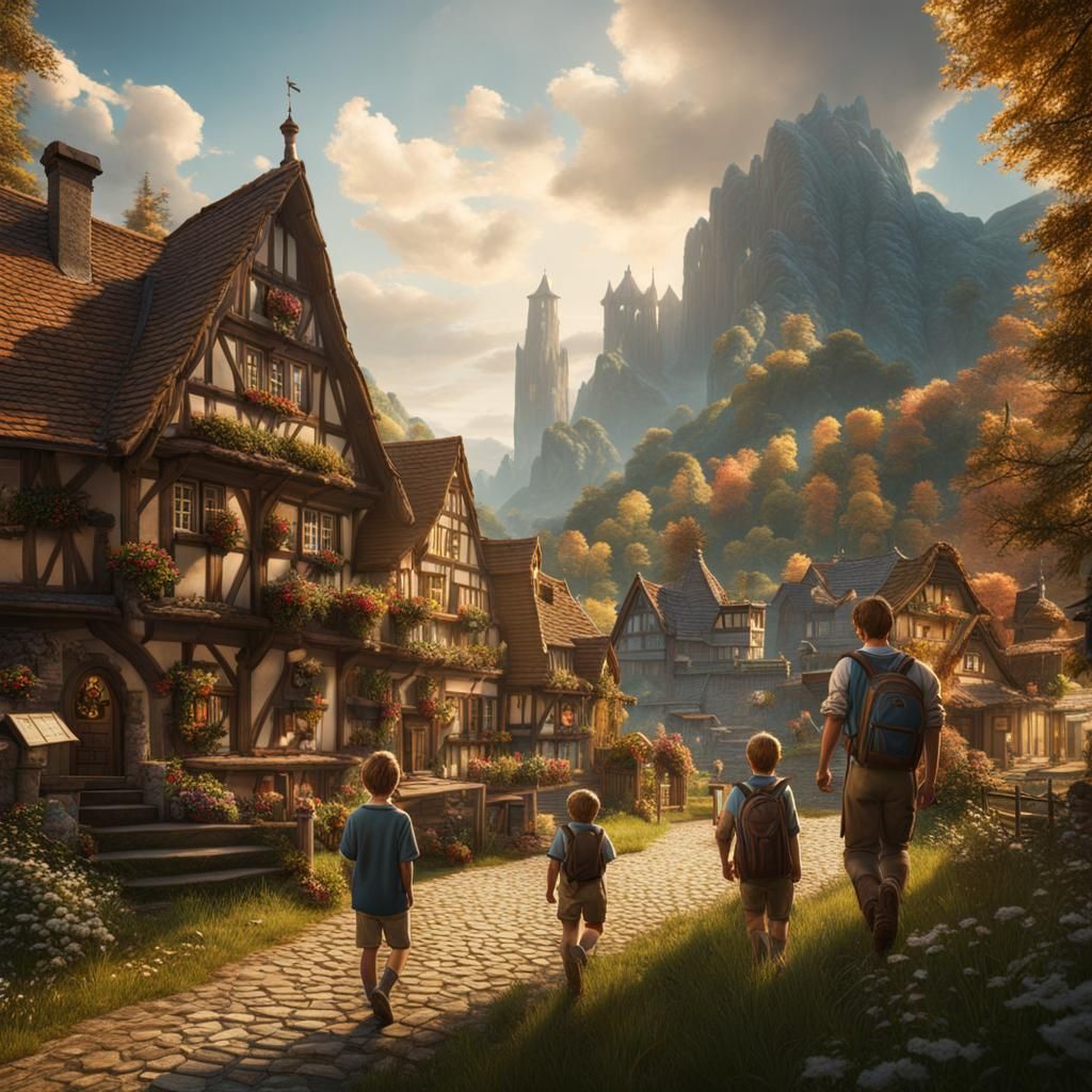 Family Vacation in Germany: Fantasy Concept Art