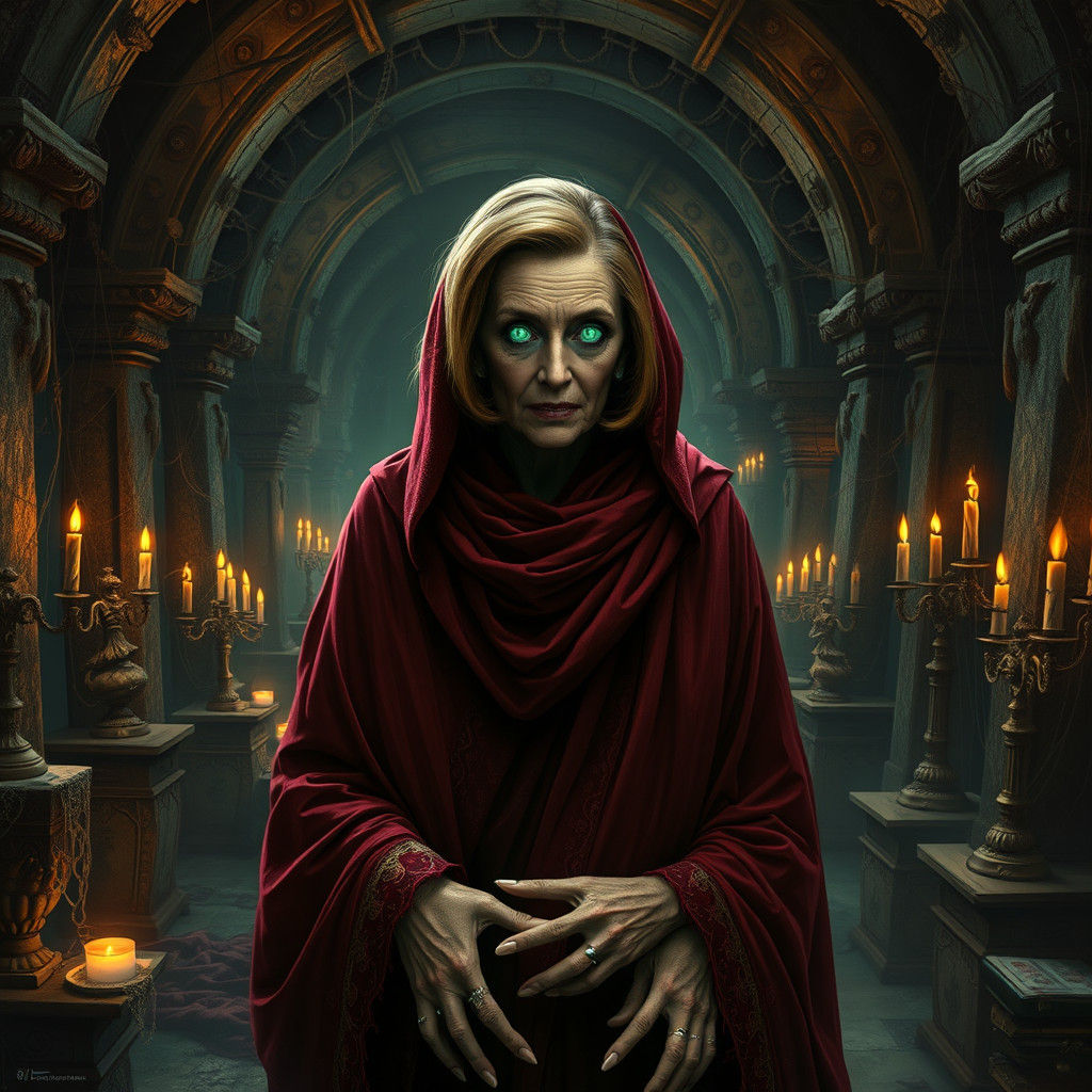 Gothic Crypt Keeper in Dark Fantasy Style