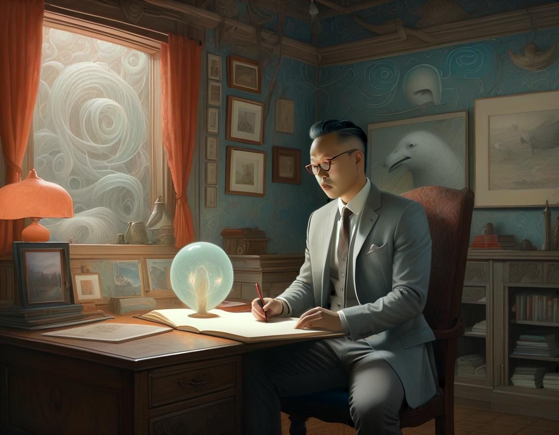 Ethereal Portrait in Dreamlike Matte Painting Style
