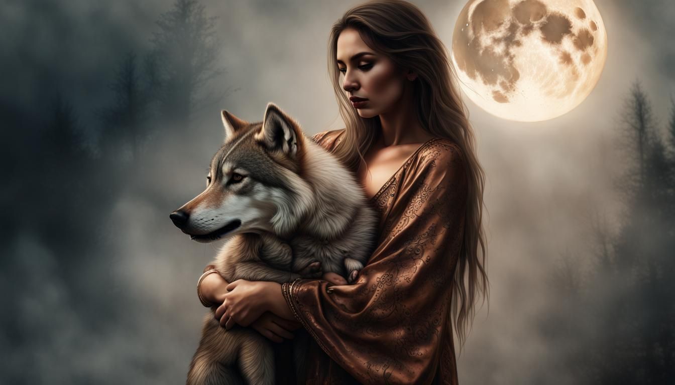 Wolf in the Moonlight