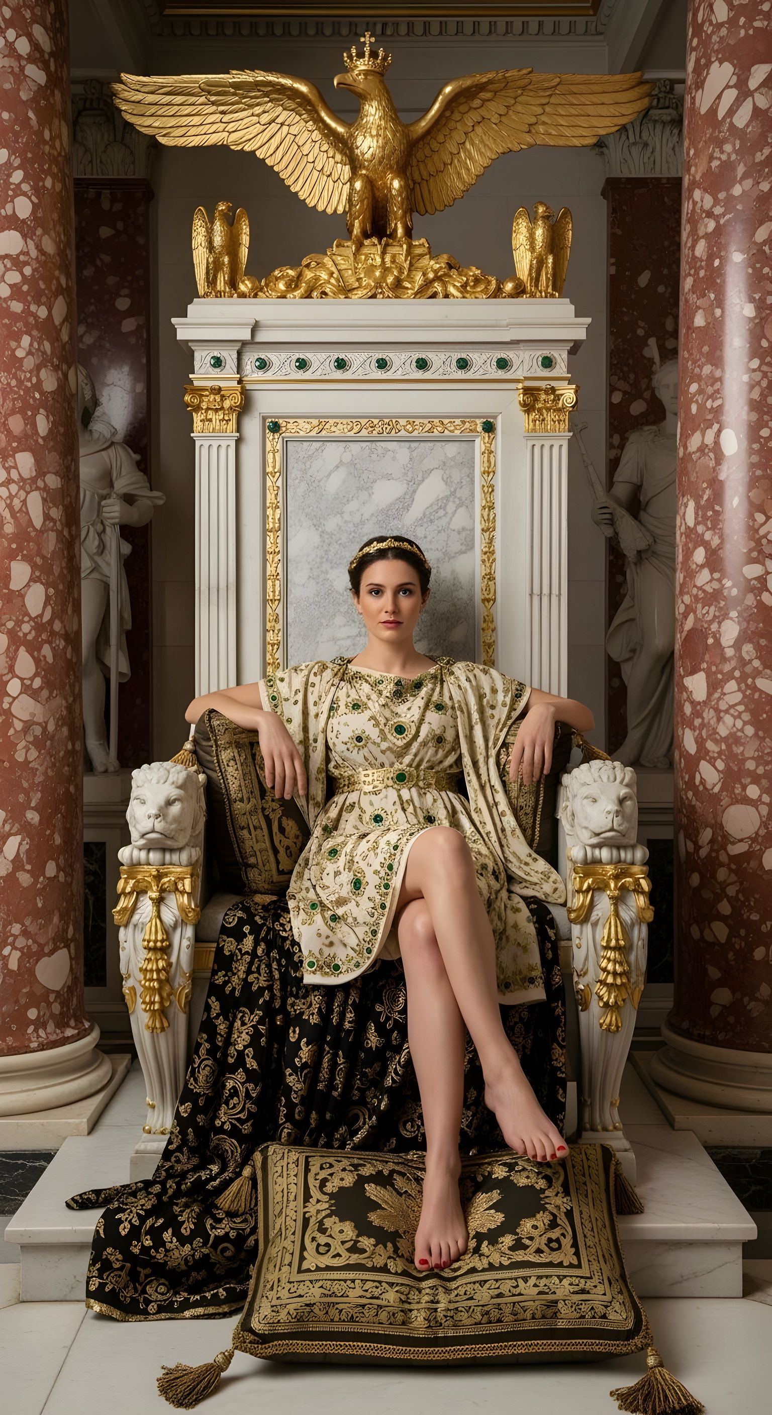 Empress Messalina on her Lavish Throne