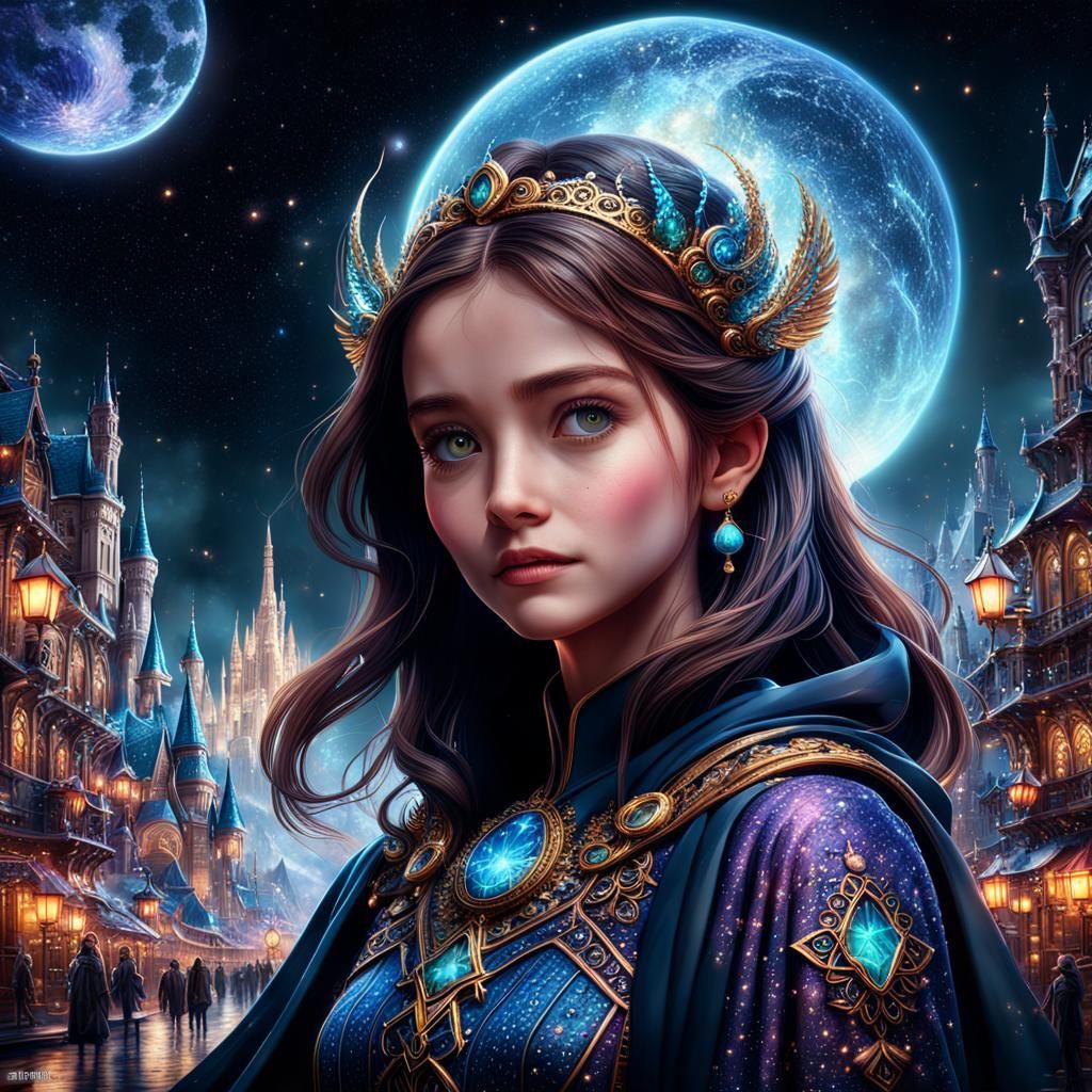 Sparkling Wonders in a Detailed Digital Painting