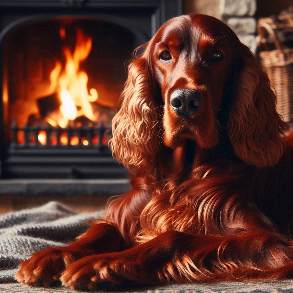 Loyal Irish Setter: A Canine Portrait