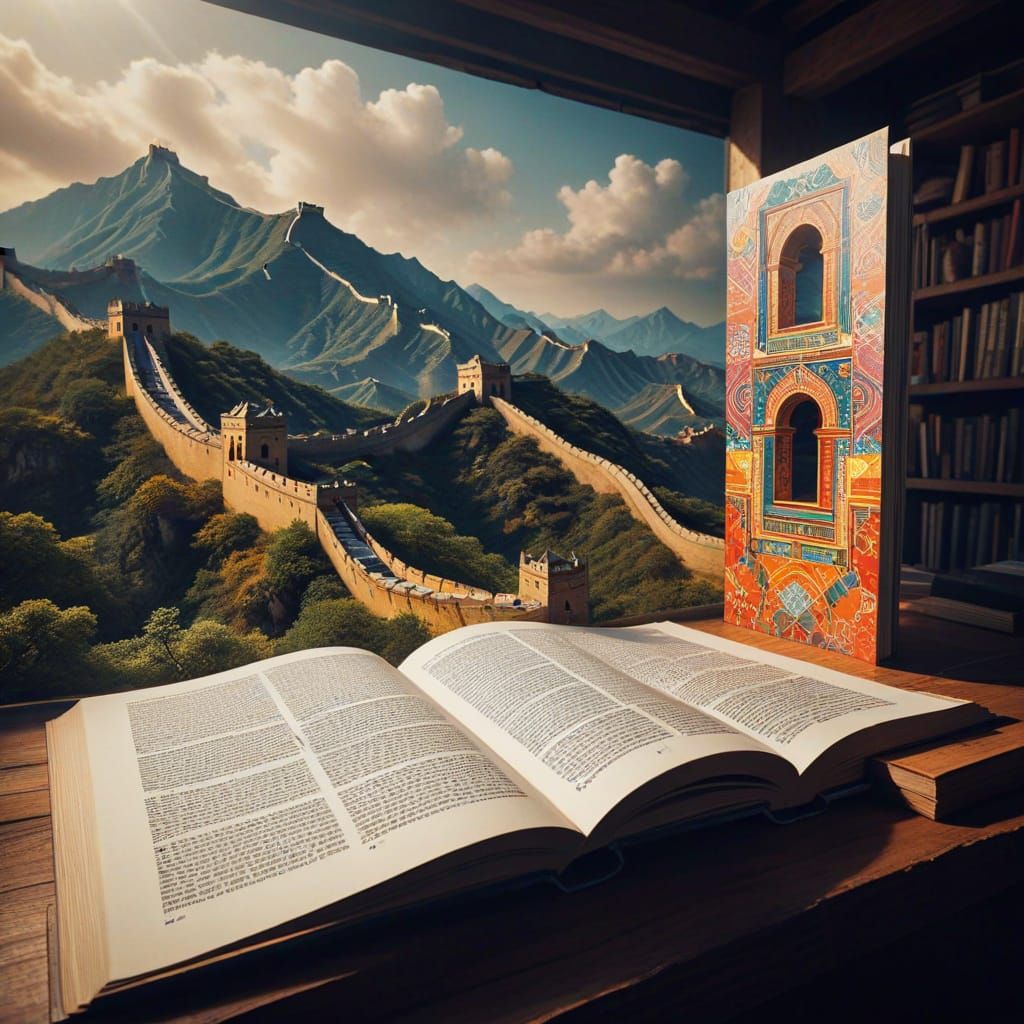 Great Wall Book Fair with Virtual Projections