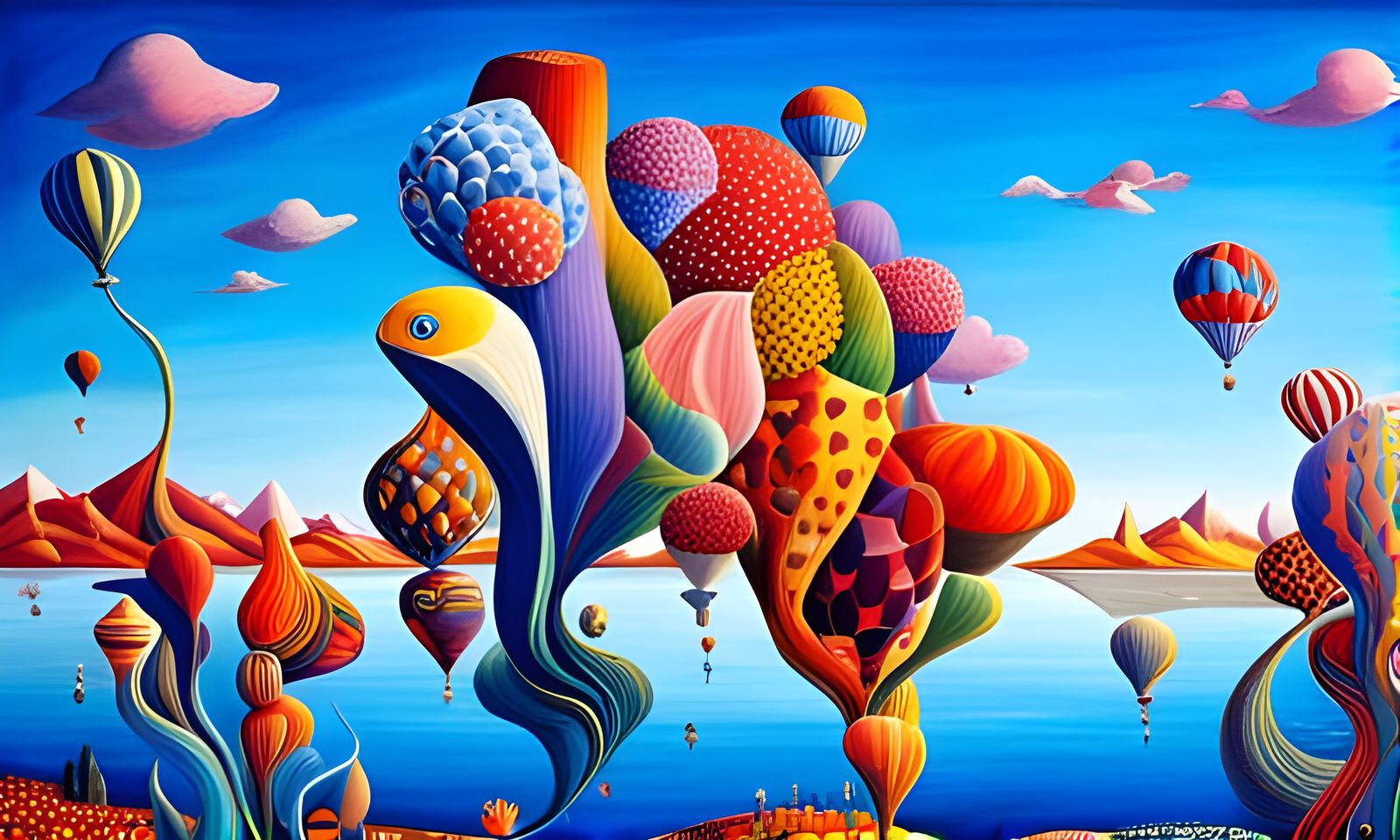 Abstract Art with Magical Particles and Light Dust