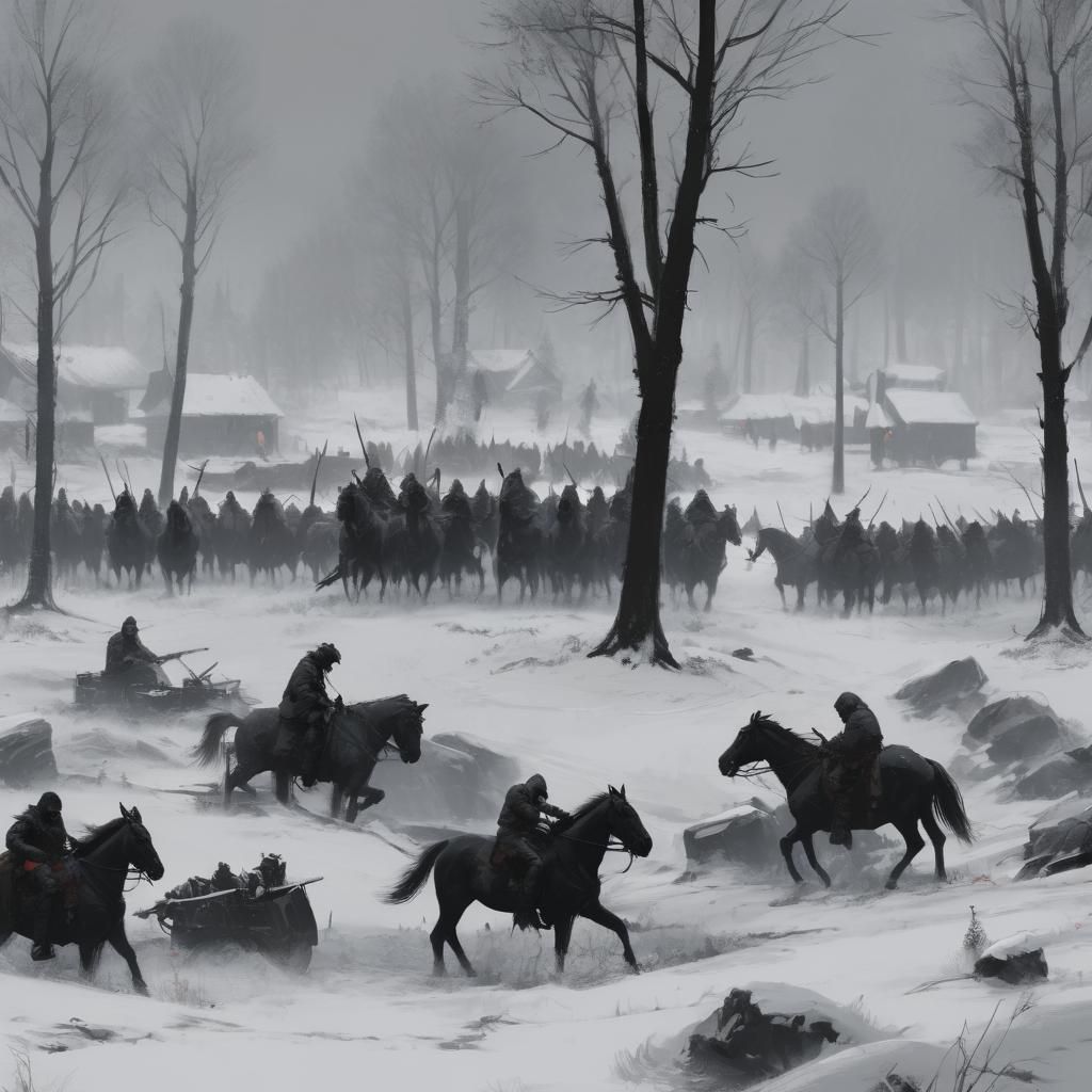 Grimdark Landscape in Dark Fantasy Style