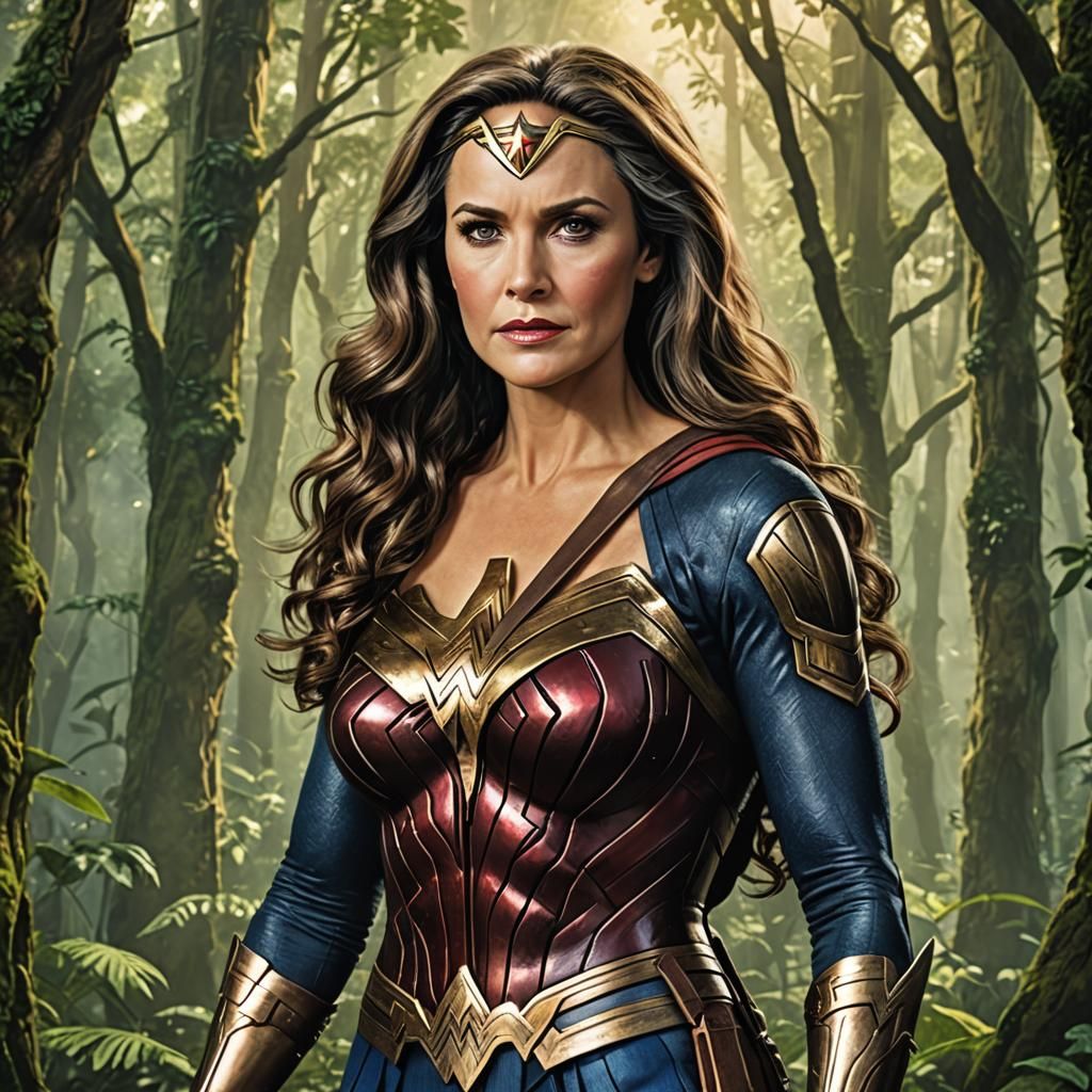 Linda Carter as an Aged Wonder Woman