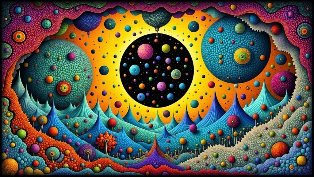 Whimsical Visions Through an Antique Spaceship Window