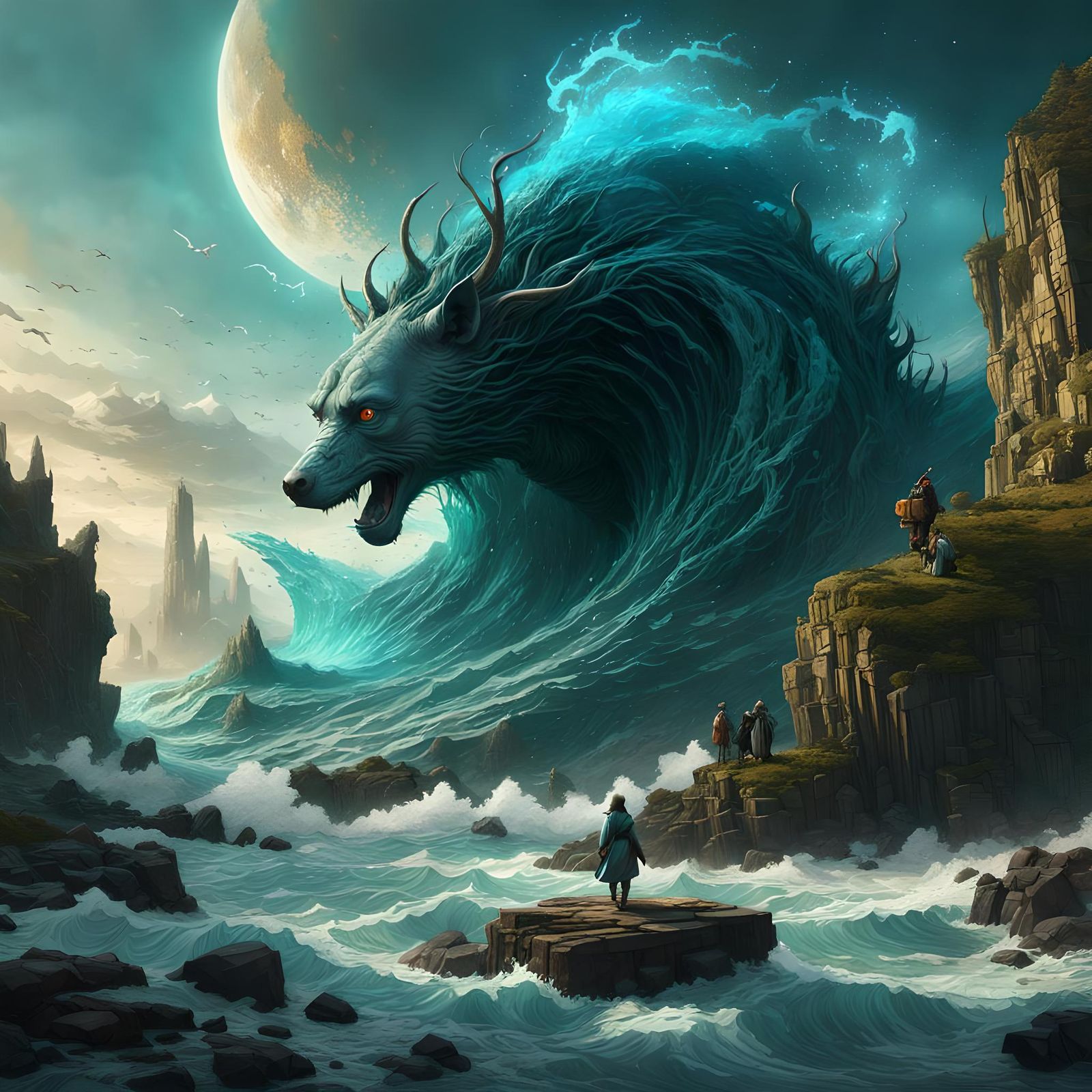 The Demon Sea Howled As It Tore The Last Survivors Off The Jagged Rocks!