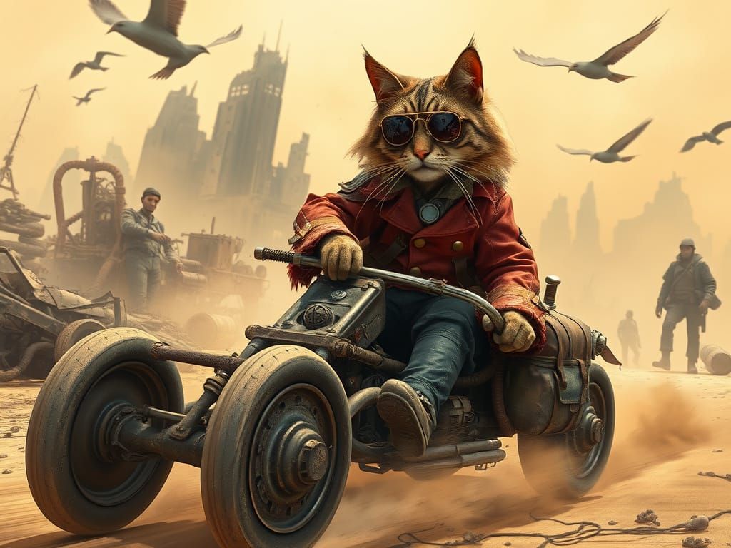 Gritty Post-Apocalyptic Survivor Rides Through Wasteland in ...