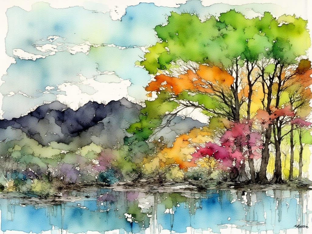 Ethereal Cosmic Dreamscape in Vibrant Painterly Style