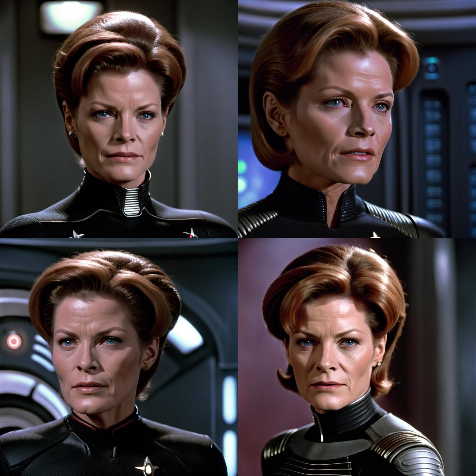 Captain Janeway as Borg: A Star Trek Reimagining
