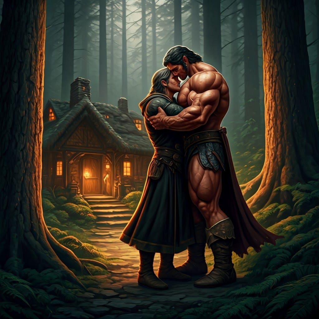 Passionate Kiss: D&D Paladin and Wizard