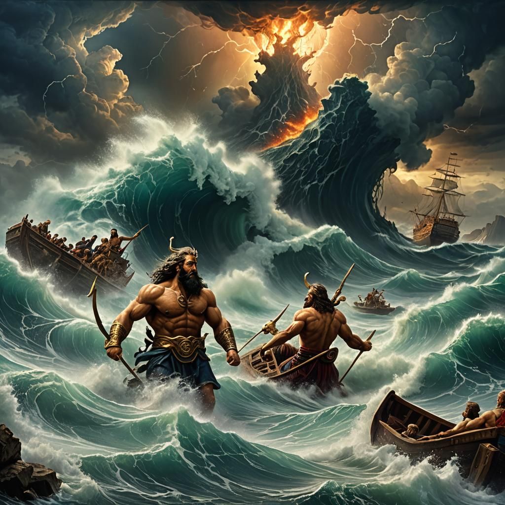 Zeus and Poseidon Quarrel Creates Hurricane