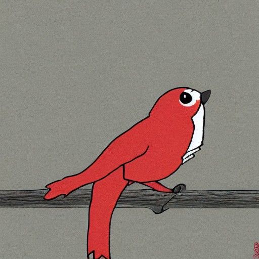 Anime Bird Character Design