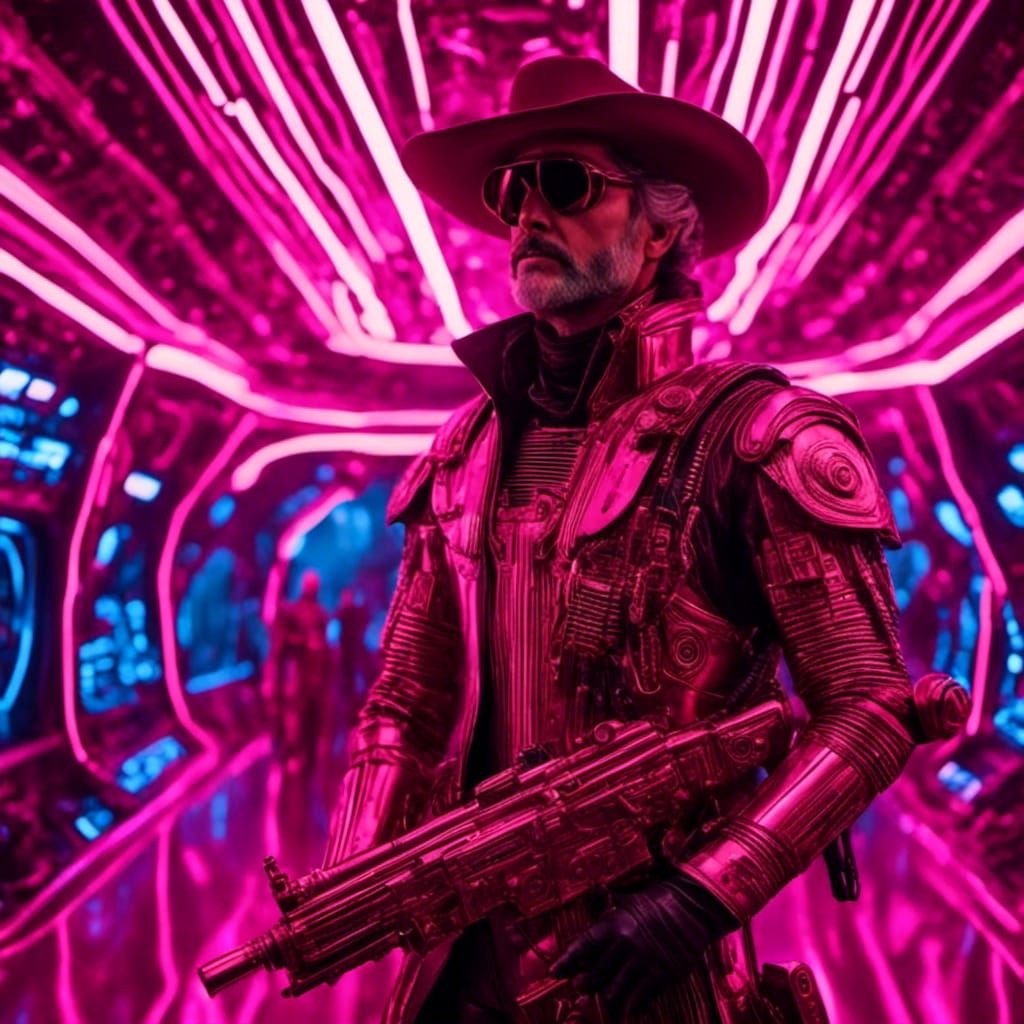 Science Fiction Spaghetti Western in Steampunk Style