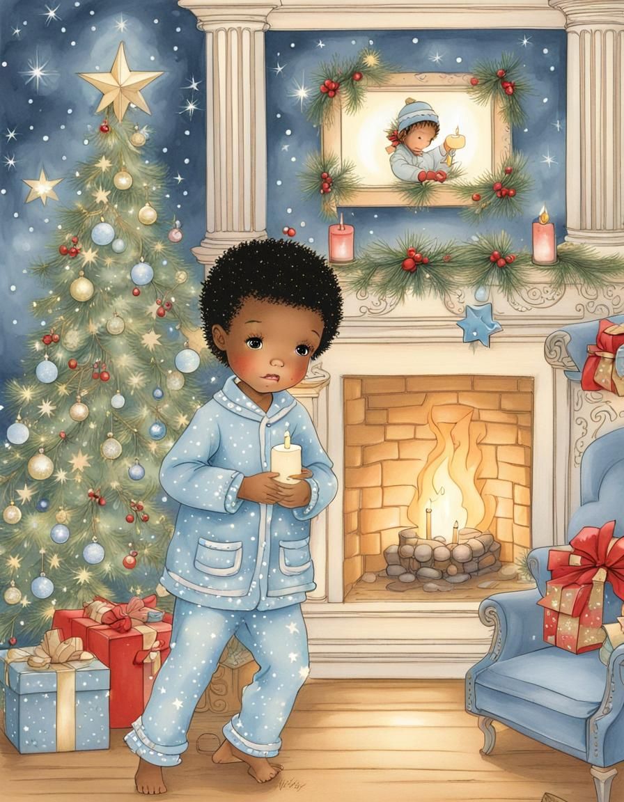 Christmas Eve Scene in Betsey Clark Style