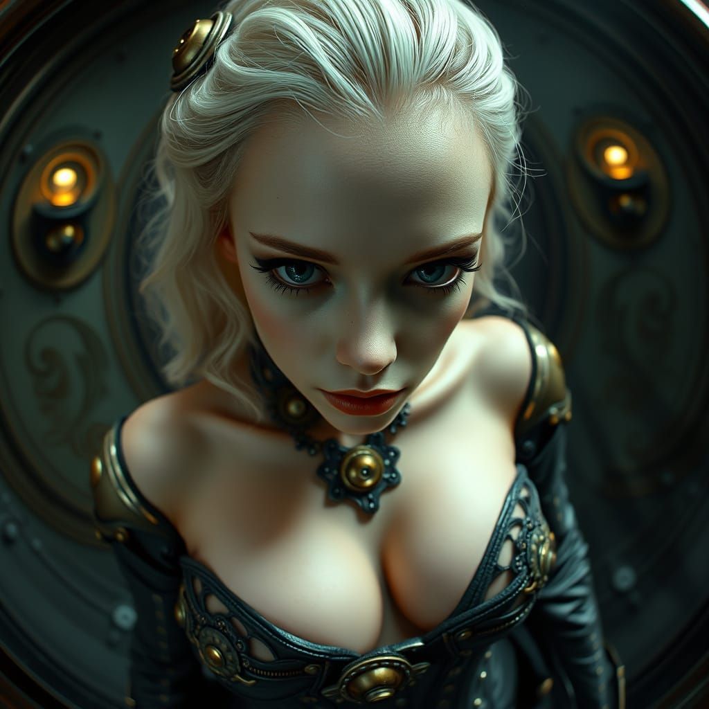 Steampunk Siren Mesmerizes with Hypnotic Gaze