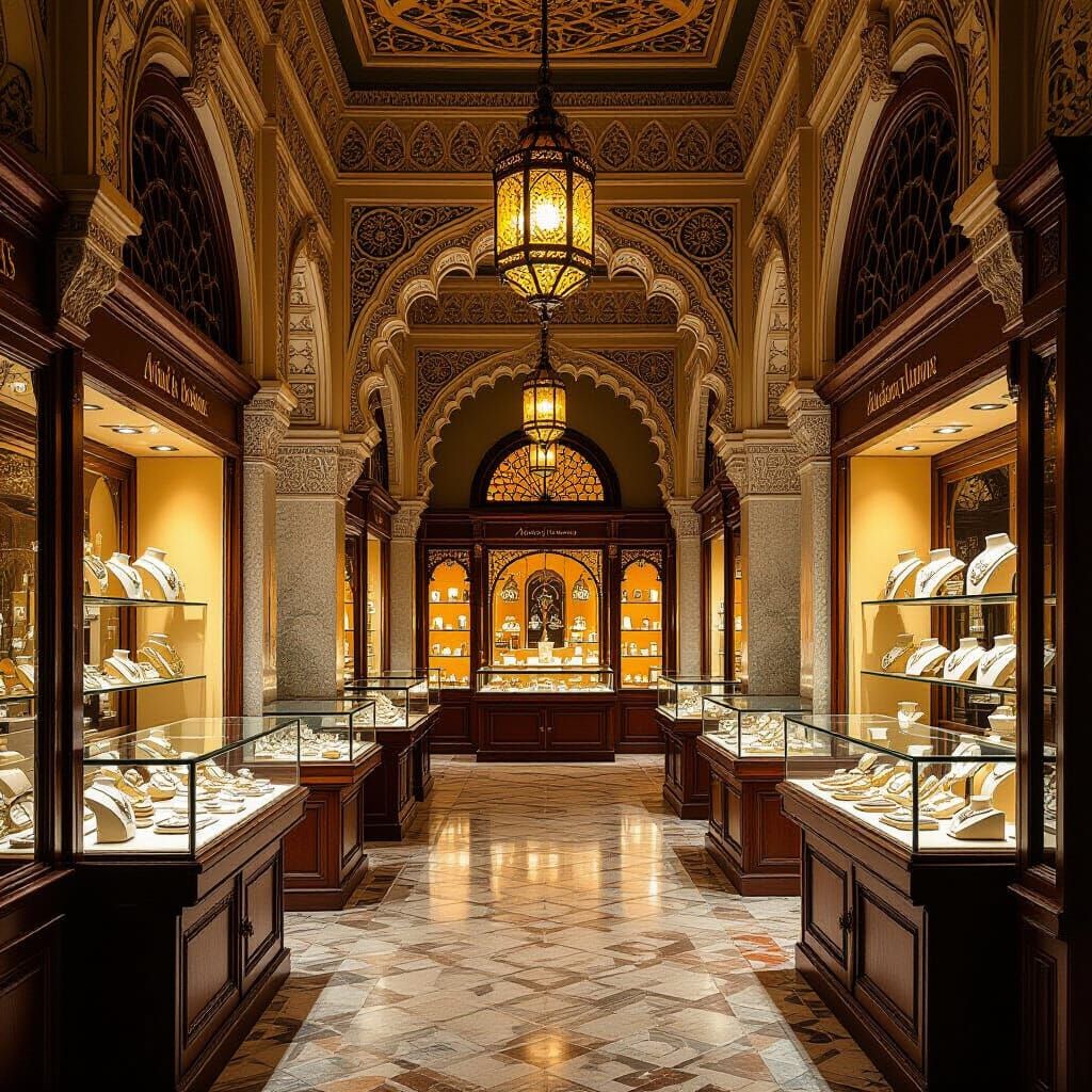 Abandoned Vintage Jewelry Store in Moorish Style